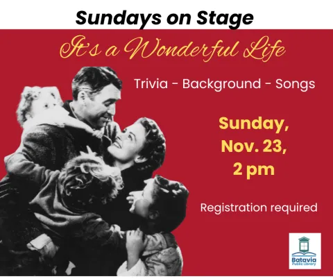 Picture of family from the movie "It's a Wonderful Life."