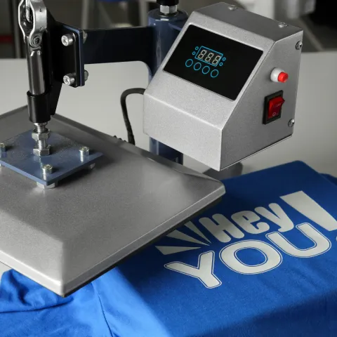 Image of heat press and sublimation t-shirt 