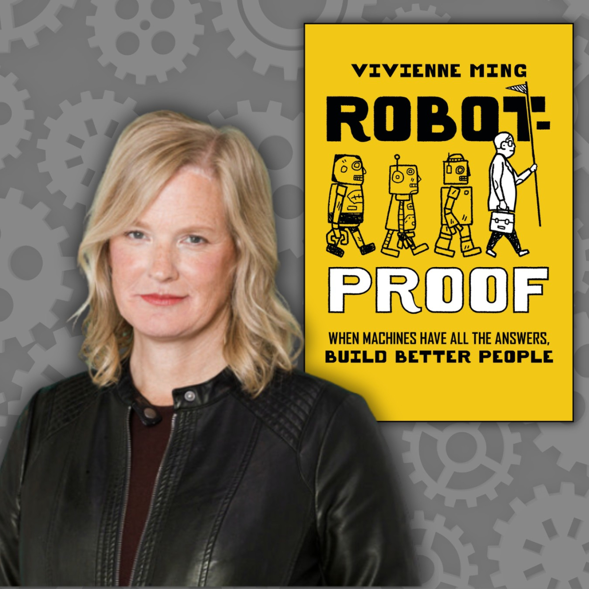 picture of author Vivienne Ming and her book Robot-Proof