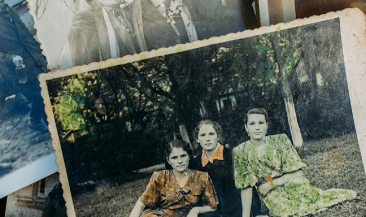 Old photograph collection showing various people