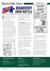 The Batavian March-April 2025 newsletter front page